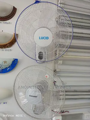 Lucid Wall Fans With a Remote Control