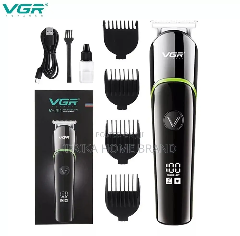 VGR V-291 Portable Electric Hair Clipper LED Display