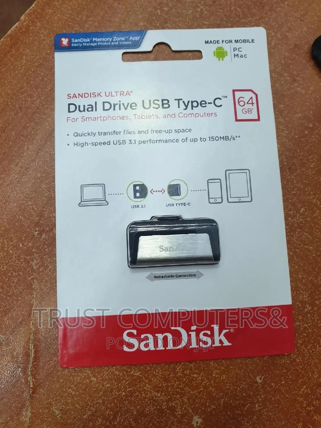 64gb Otg Type C Flash Sandisk 3.1