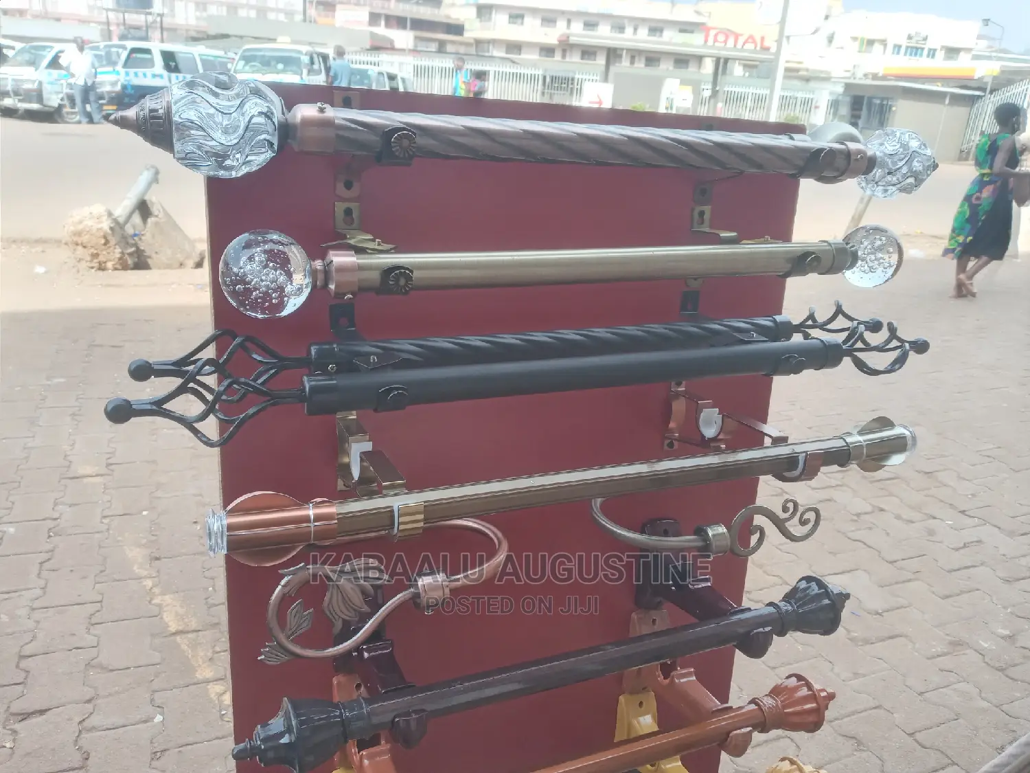 Curtain Rods/Poles(Metallic)(Twisted and Smooth) in Central Division