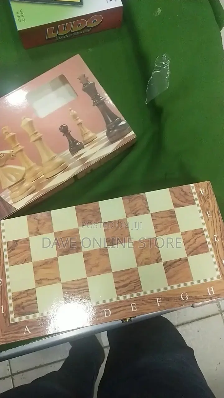 3 in 1 Wooden Chess , Checkers,Backgamon.Board