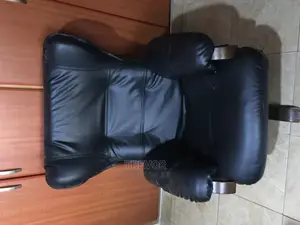 Classic Black Leather Rest Chair
