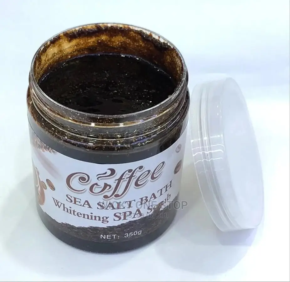 Coffee Sea Salt Bath Whitening Spa Scrub in Central Division Bath