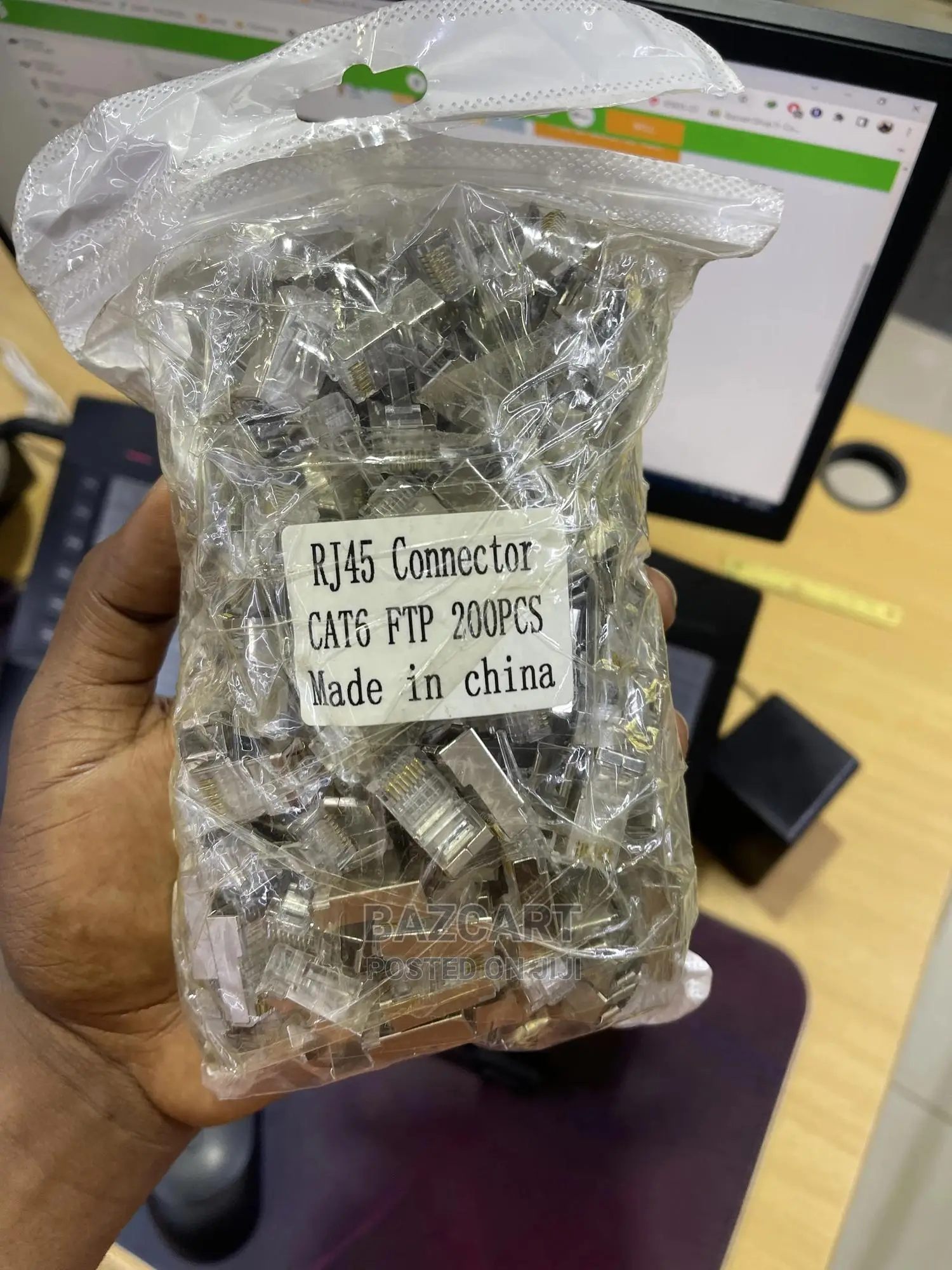 200 Pcs Metalic Cat6 RJ45 Connectors