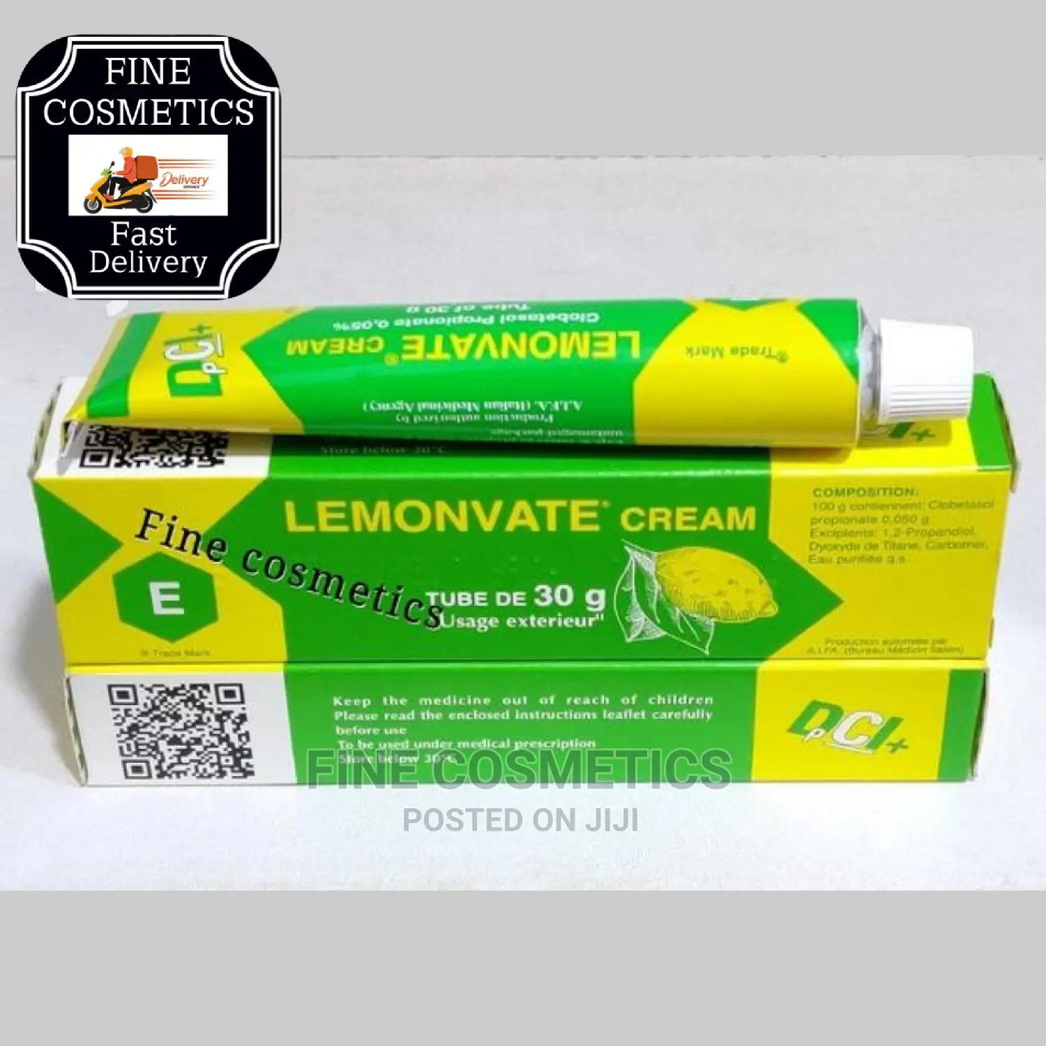 3pieces Original Lemonvate Skin Lightening Dark Spots Cream Tube 30g
