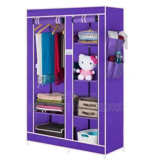 2 Column Wood and Clothe Closet