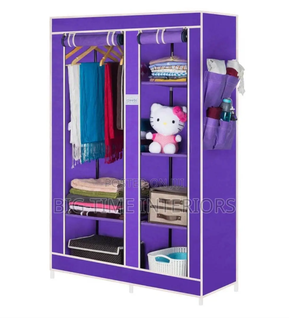 2 Column Wood and Clothe Closet