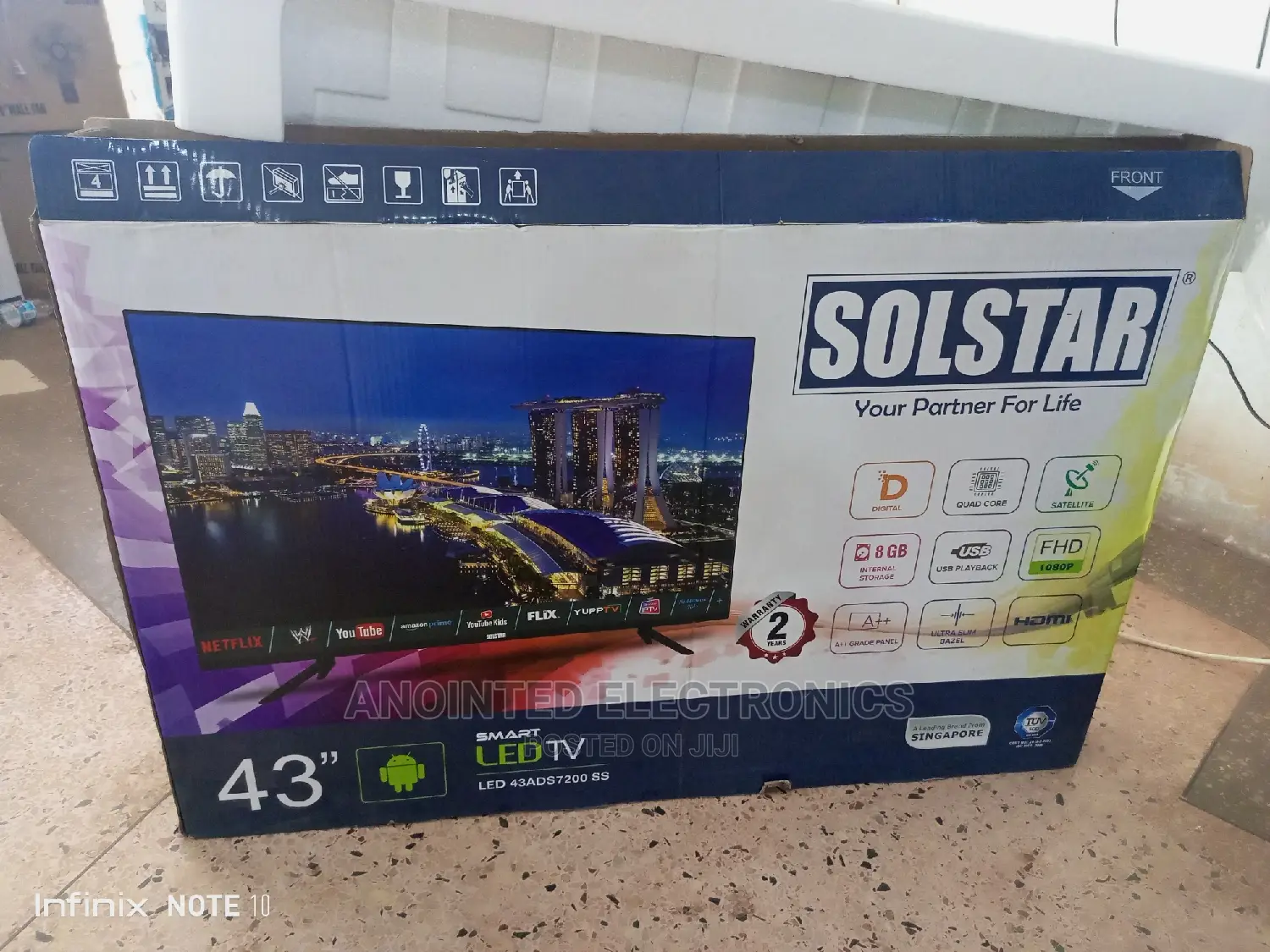 43" Solster Smart Tv