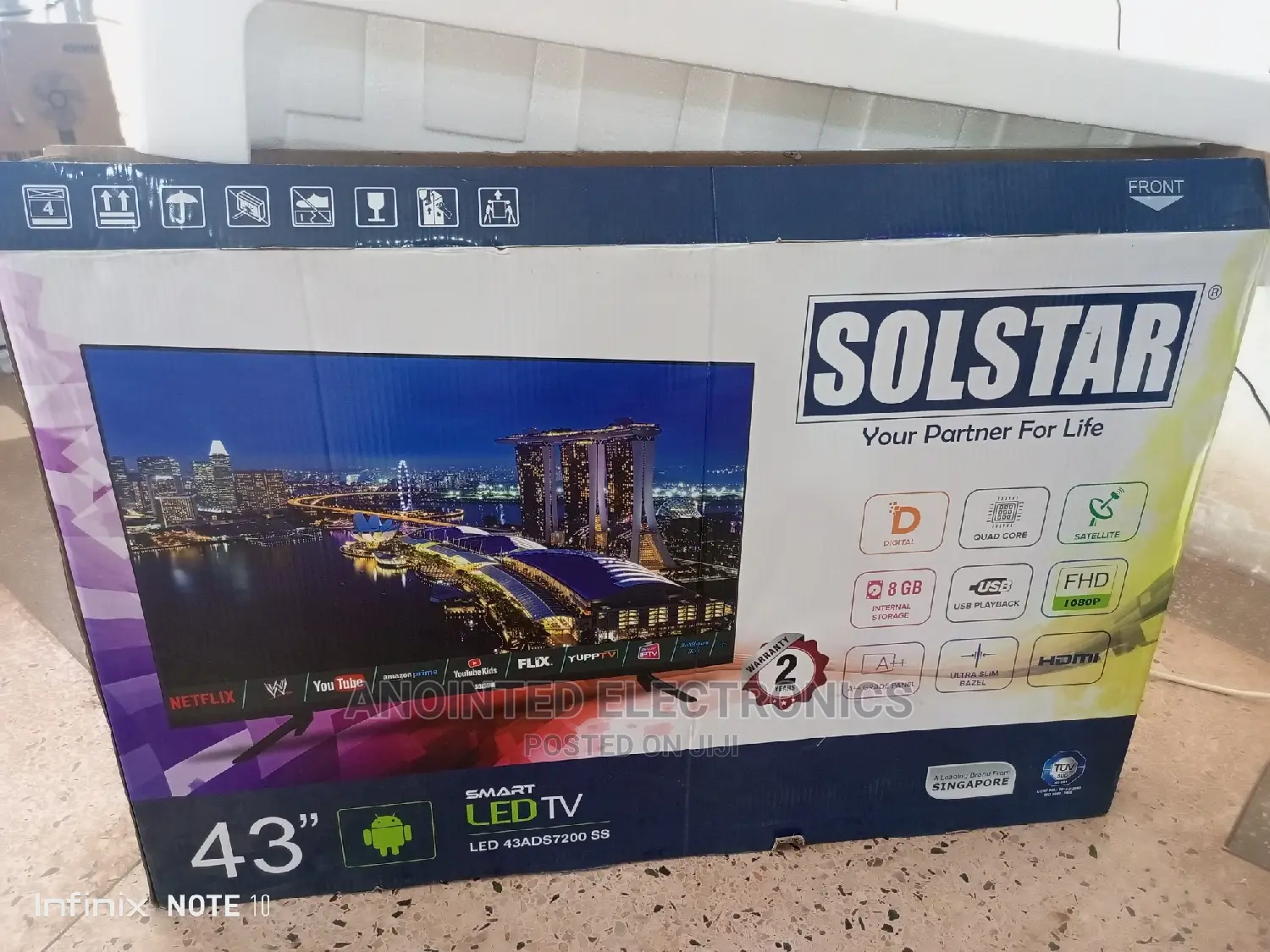 43" Solster Smart Tv