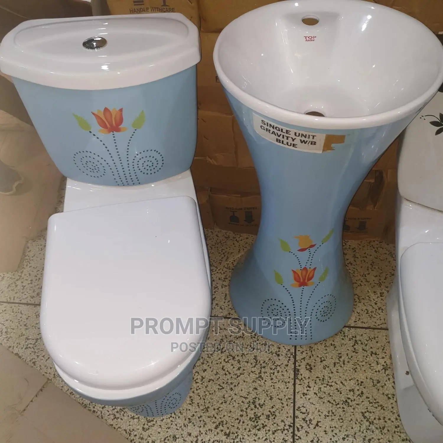 Toilet And Hand Wash Basin Set