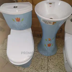 Toilet And Hand Wash Basin Set
