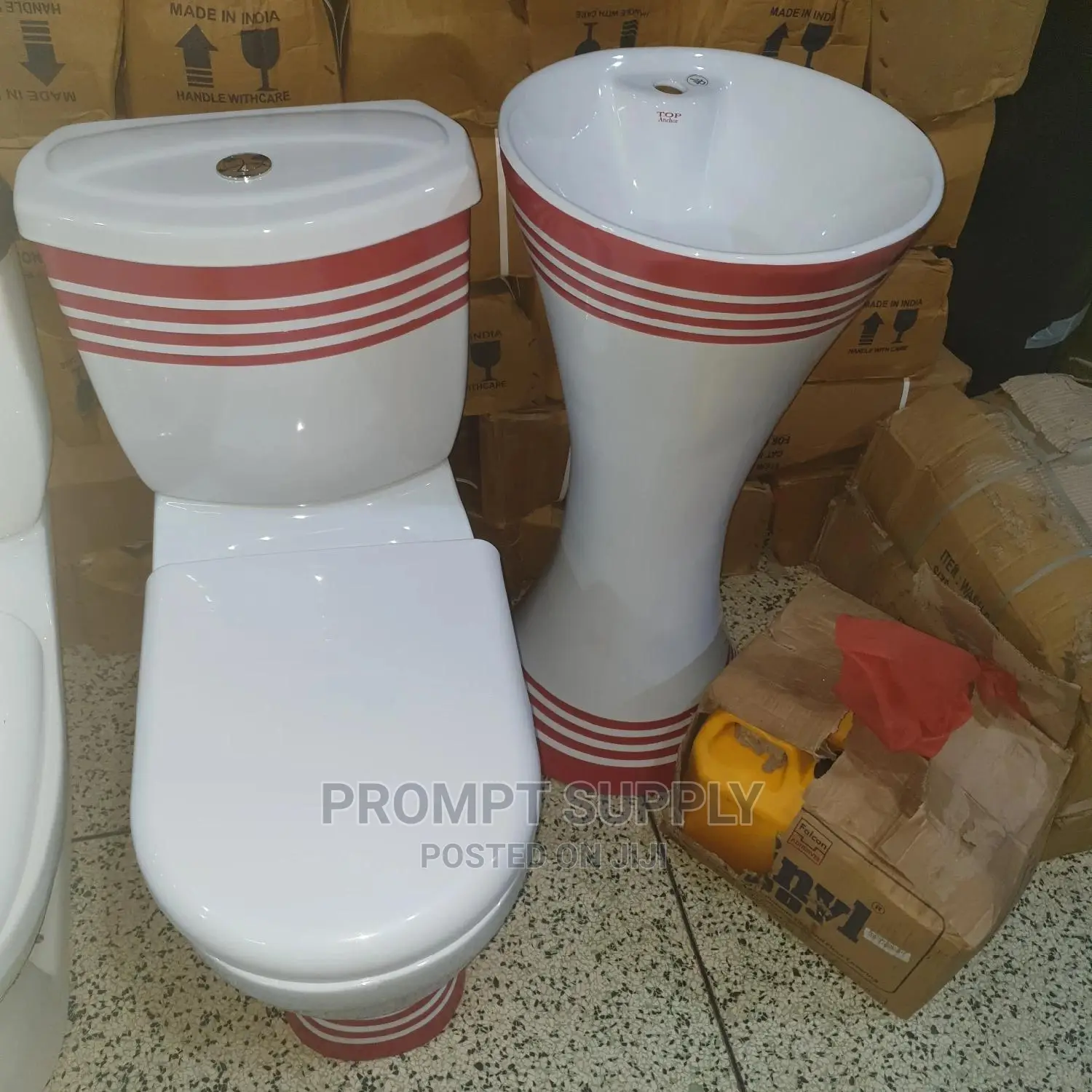Toilet And Hand Wash Basin Set