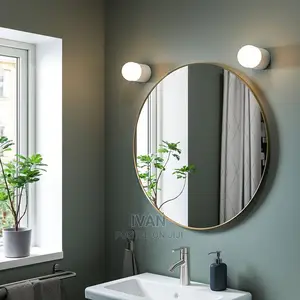 Gold Round Stainless Mirror