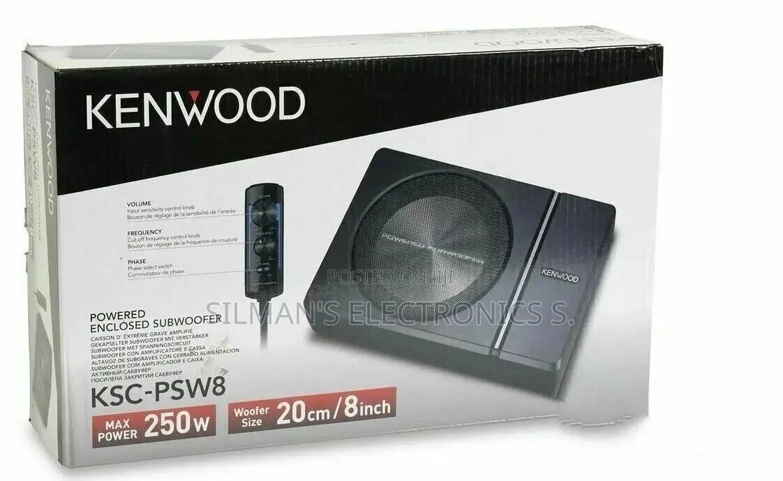 Kenwood Ksc-Psw8 Car Underseat Subwoofer