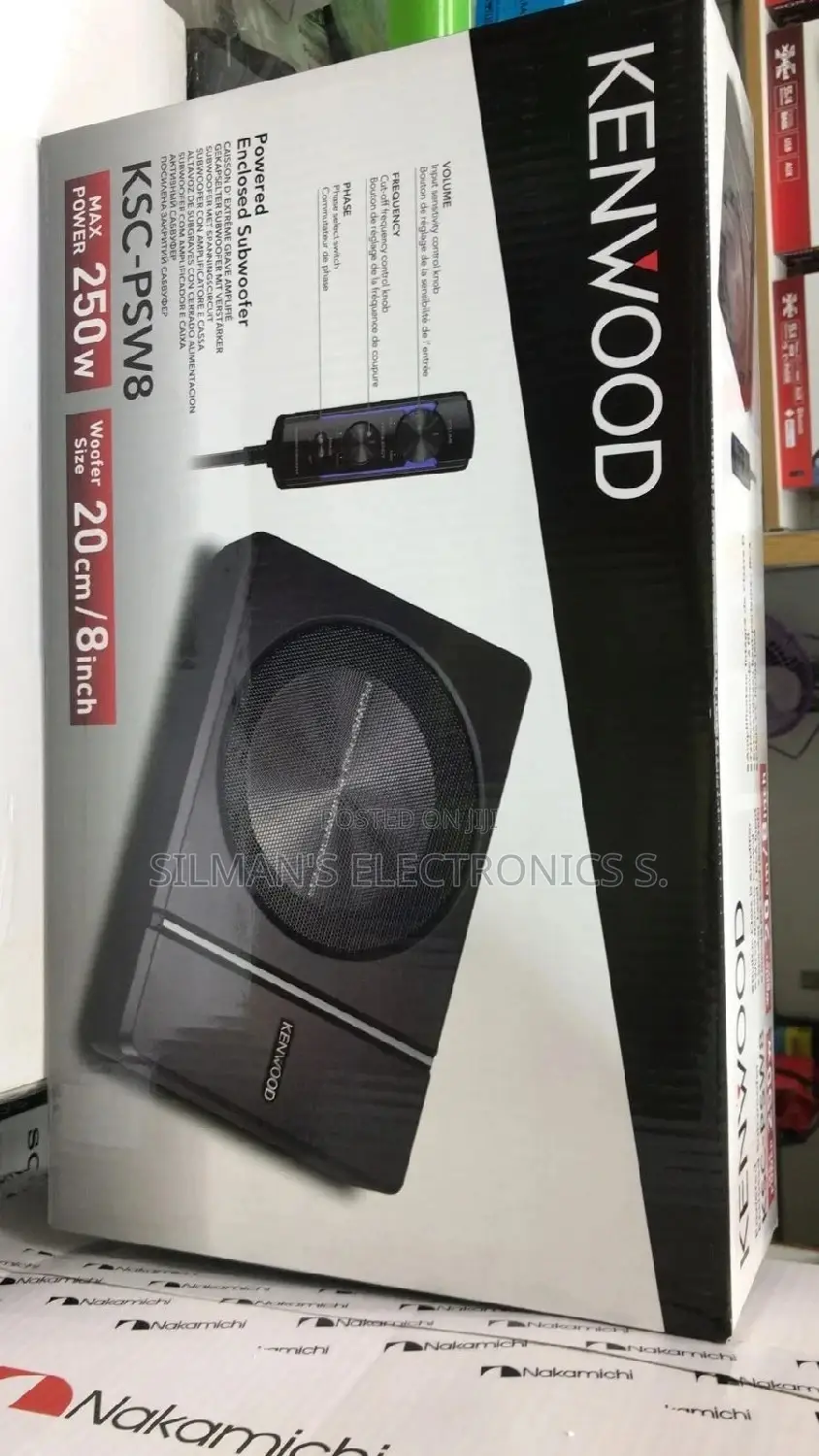 Kenwood Ksc-Psw8 Car Underseat Subwoofer
