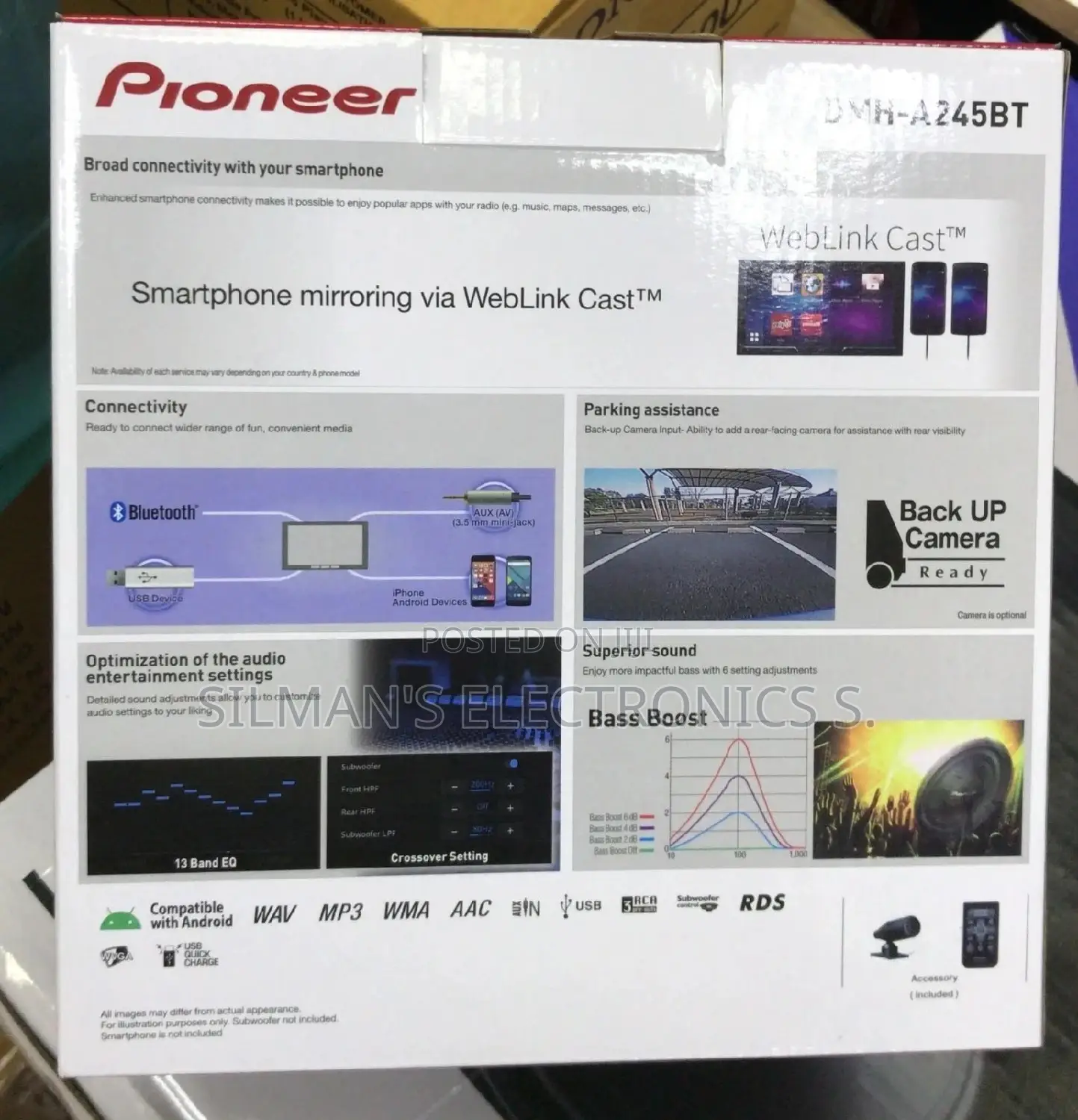 Pioneer Dmh-a245bt Car Radio