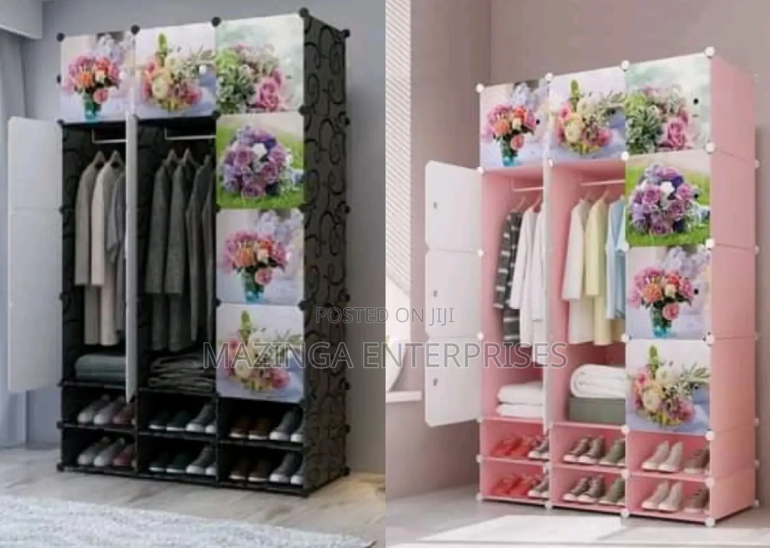3columnsa Plastic Closet/Wardrobe