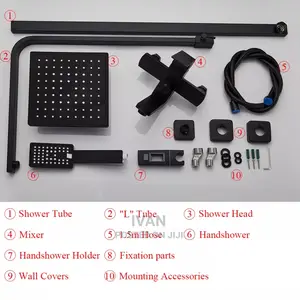 Matte Black Shower Mixer