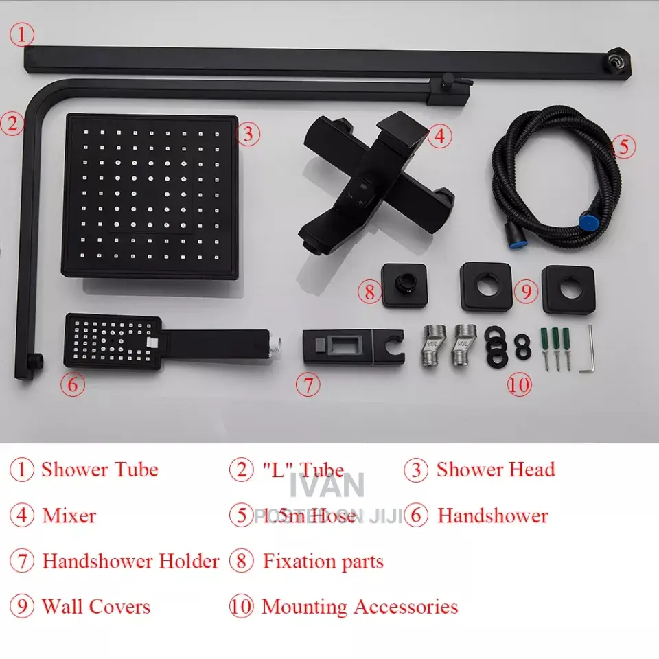 Matte Black Shower Mixer