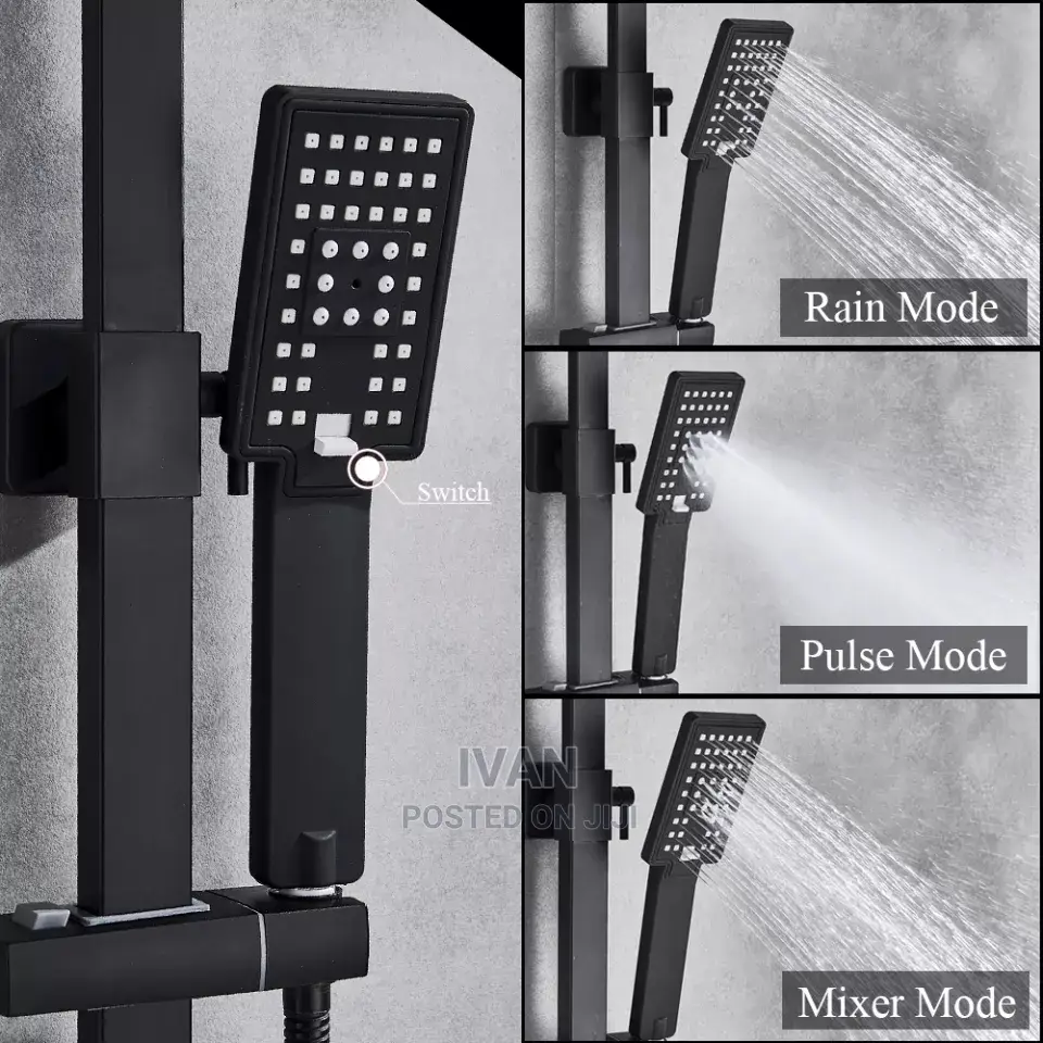 Matte Black Shower Mixer