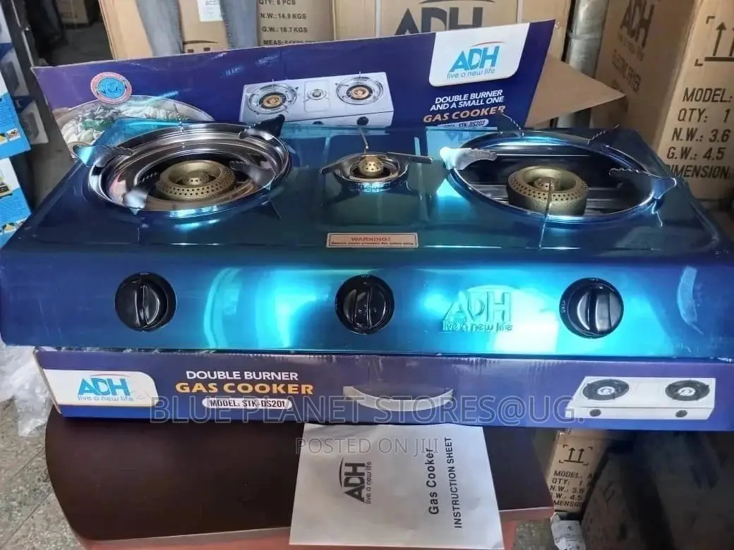 ADH Triple Gas Stove || 1 Small + 2 Big Burners || STK-DS202