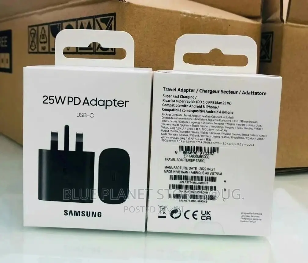 Original Samsung Fast Charge/Travel Adapters || 25w || USB_C