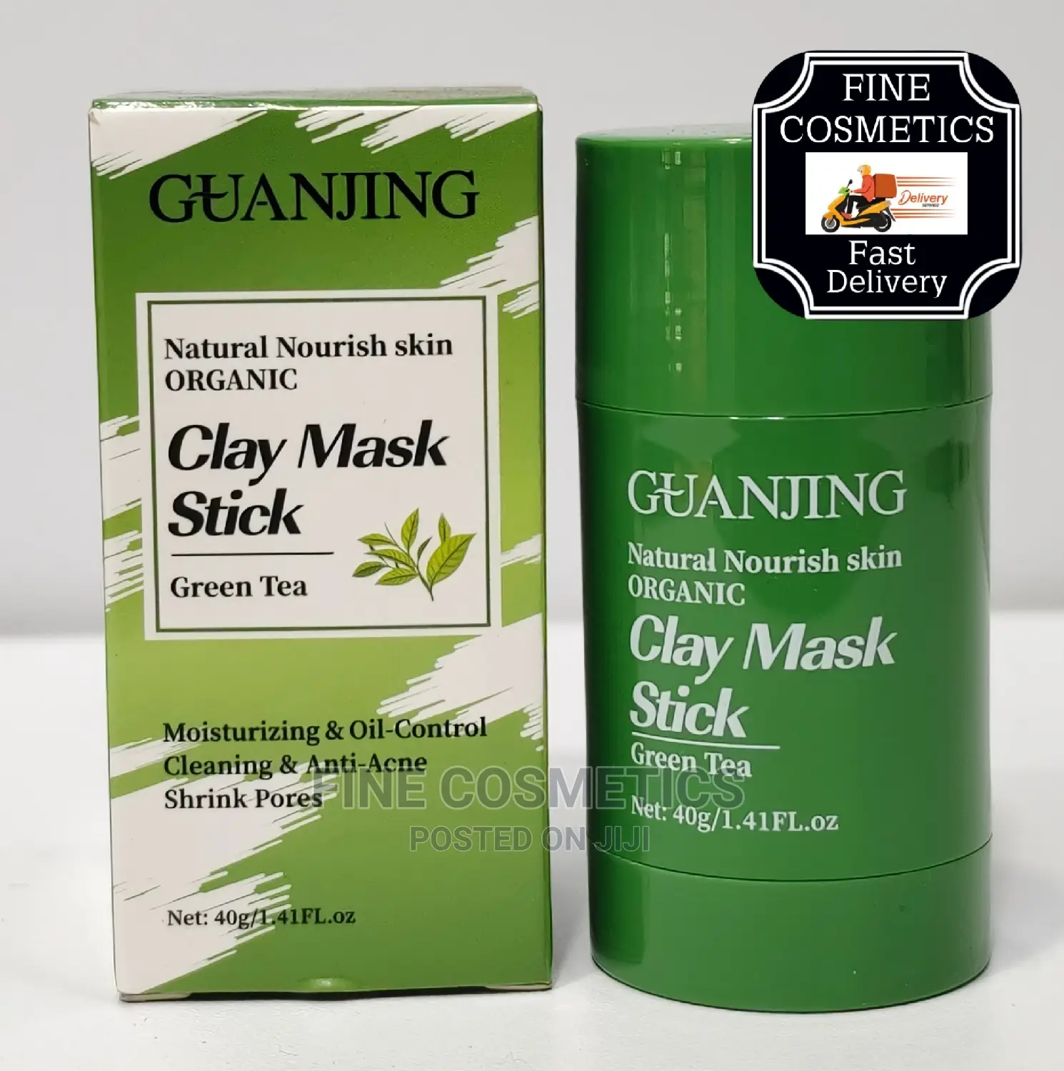 Green Tea Cleansing Clay Stick Mask for Pimple + Black Spots