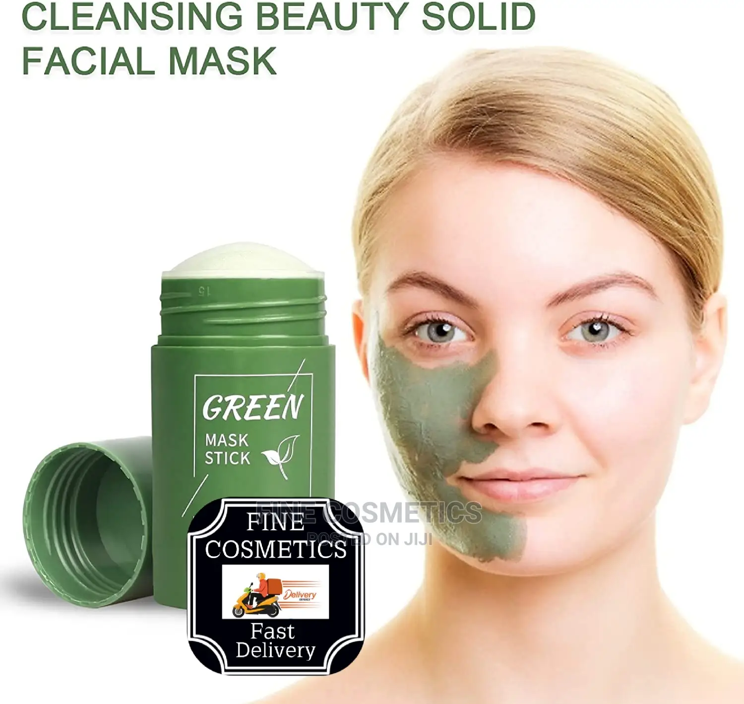 Green Tea Cleansing Clay Stick Mask for Pimple + Black Spots