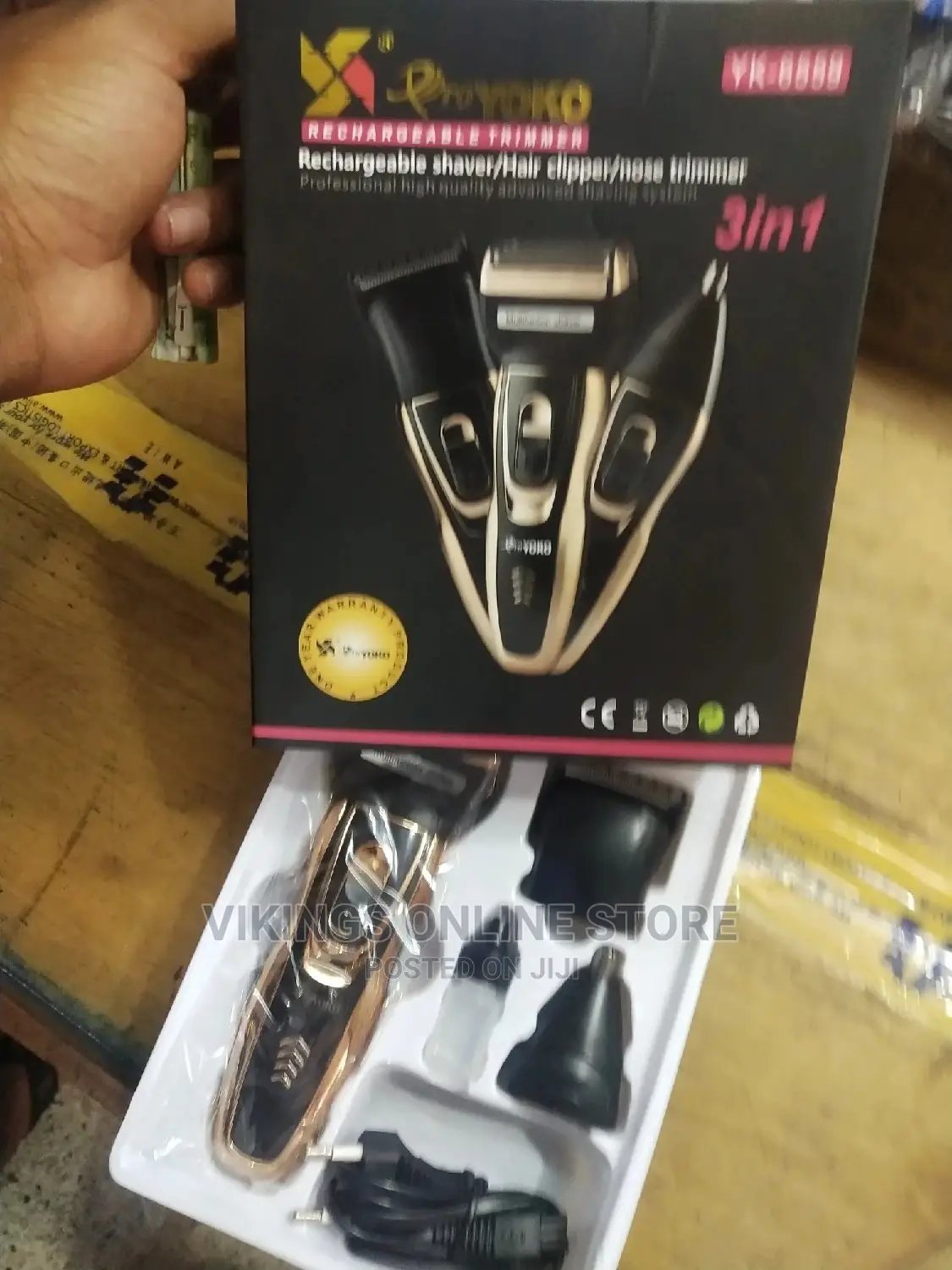 3 in 1 Hairclipper,Shaver,Nose Rechargeable Trimmer.
