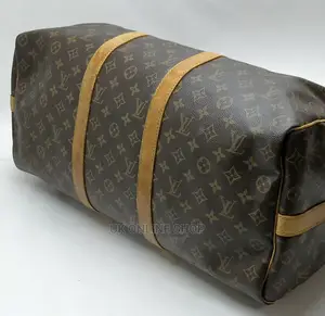 Louis Vuitton LV Boston Bag Keepall Bandouliere 50 Browns