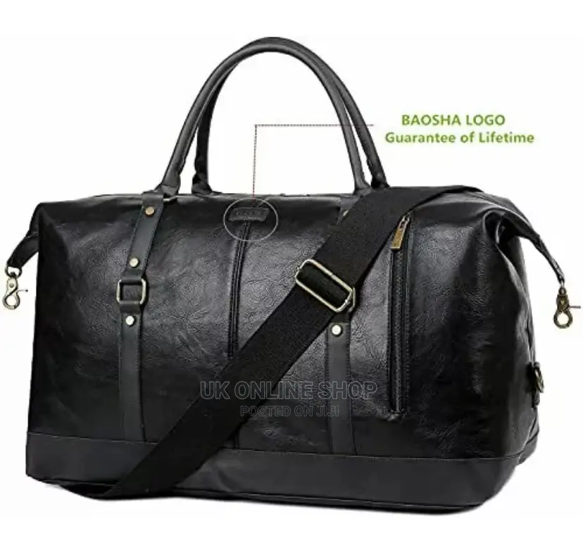 Leather Travel Duffel Tote Bag Overnight Weekender Bag