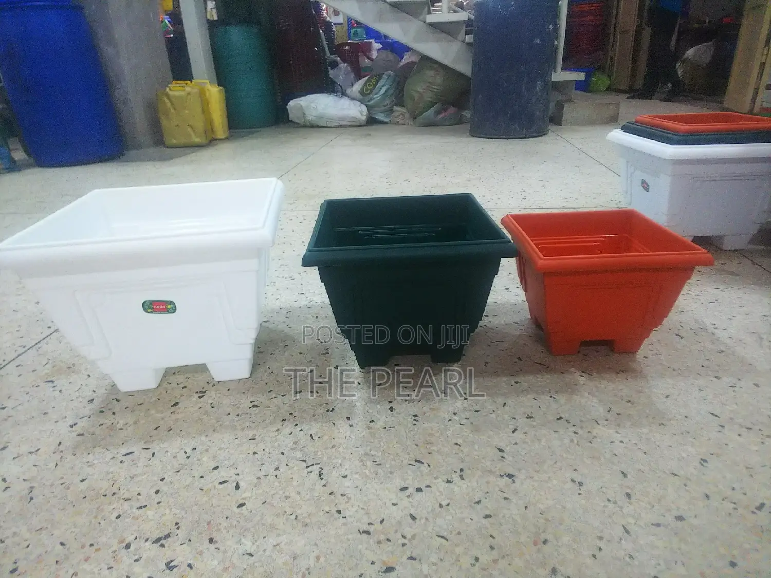 Plastic Flower Pots Squared