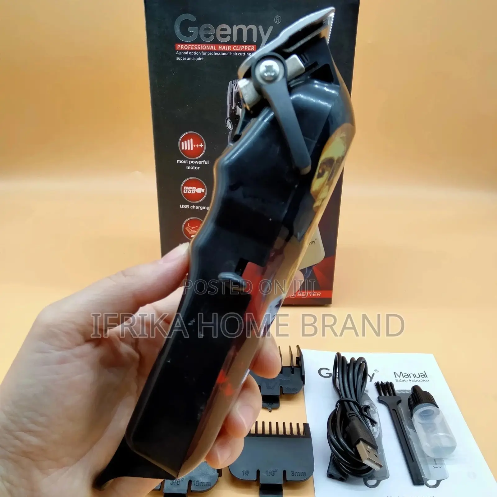 Geemy Professional Rechargeablehair Trimmer