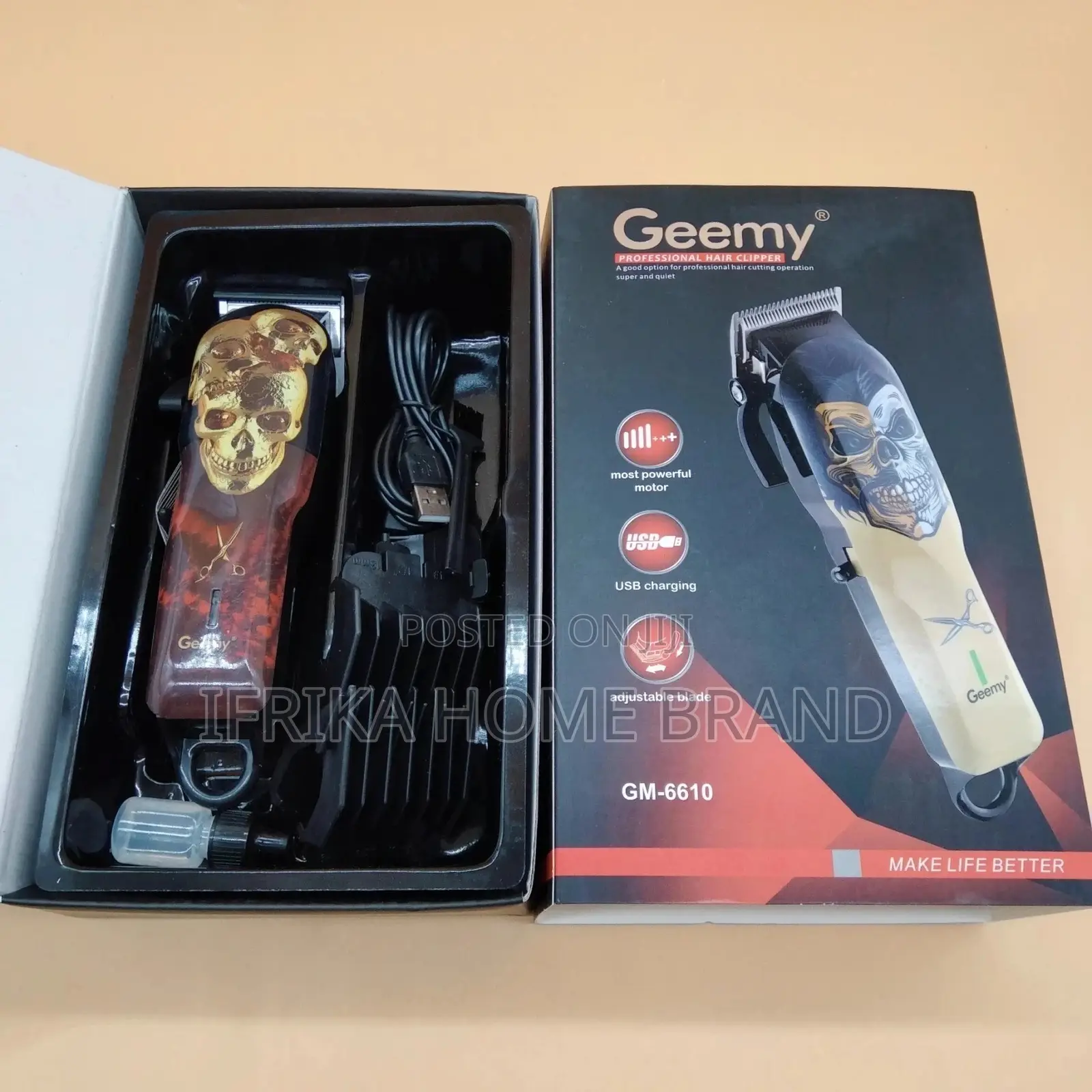 Geemy Professional Rechargeablehair Trimmer