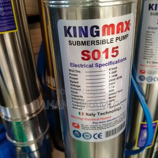 King Max Submersible Water Pump With 88 Meters.