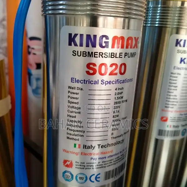 Electric King Submersible Water Pump With 82 Meters.