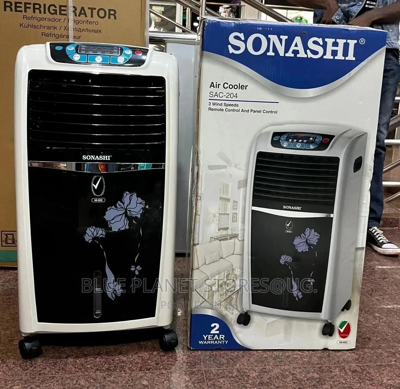 Sonashi 7.5litres Air Cooler System || 75w || SAC-204