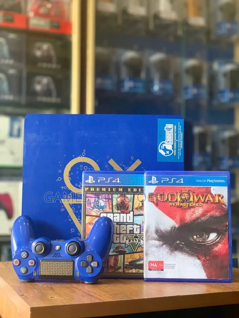 PS4 Slim Blue Set,