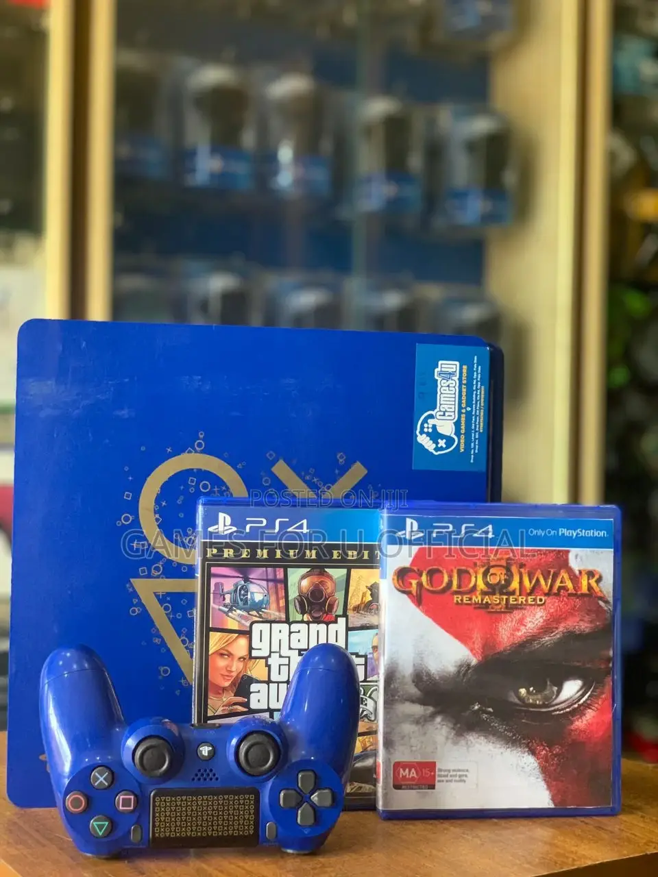 PS4 Slim Blue Set,