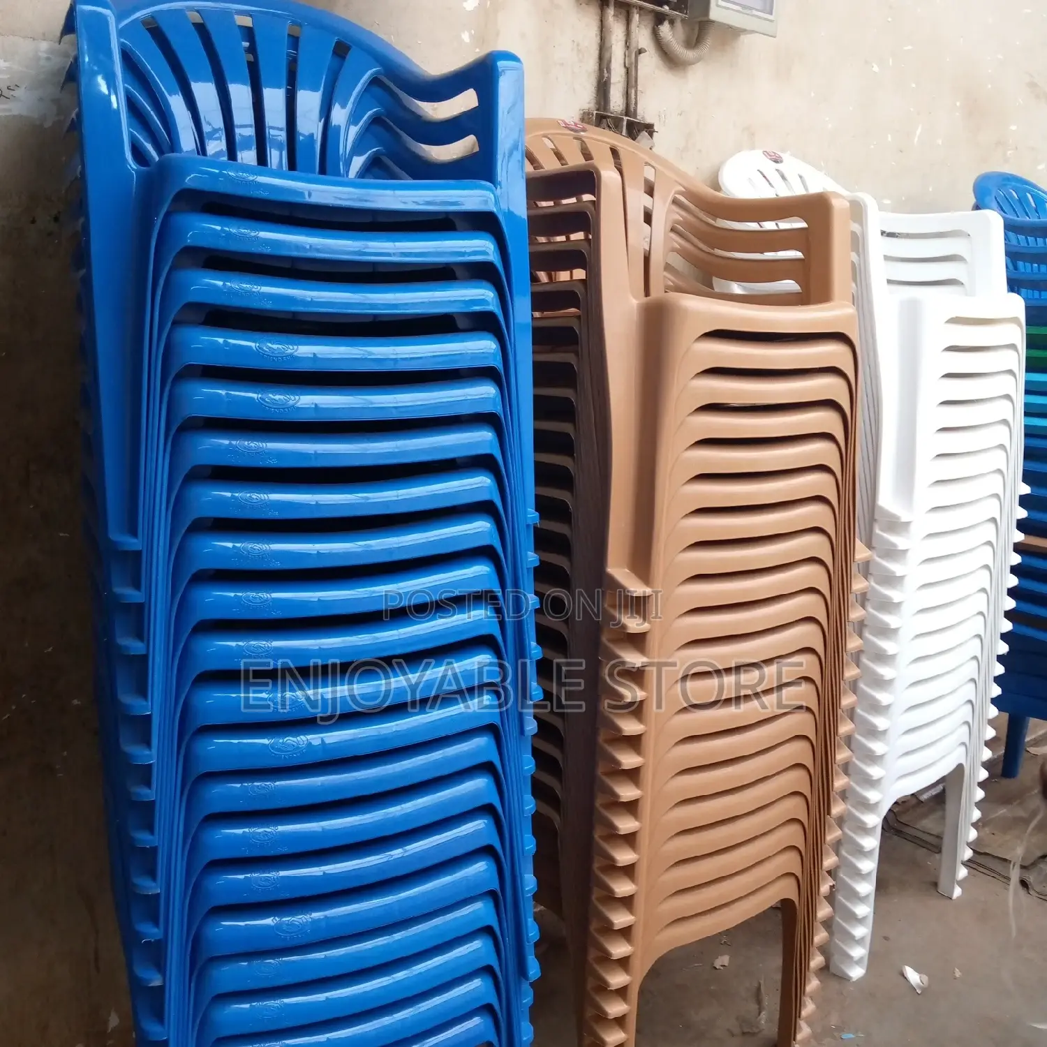 Plastic Strong Armed Mukwano Chairs