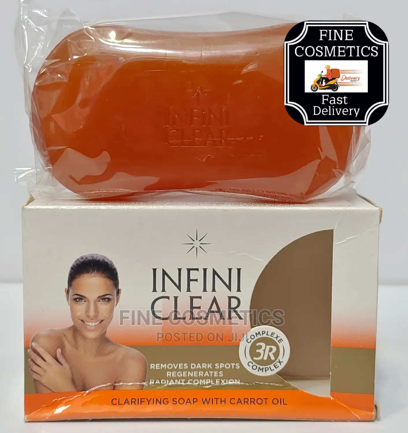 Original INFINI CLEAR Set of Cream, Oil and Soap