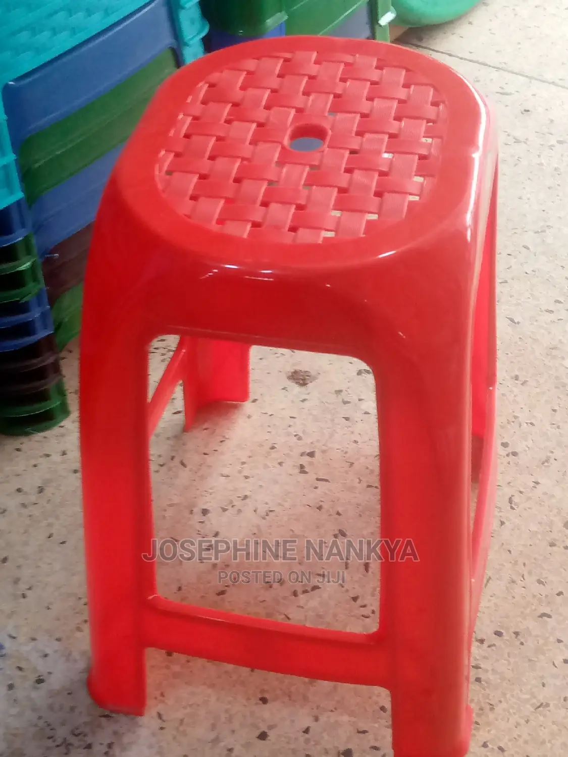 Kenpoly Stool, Red Colour