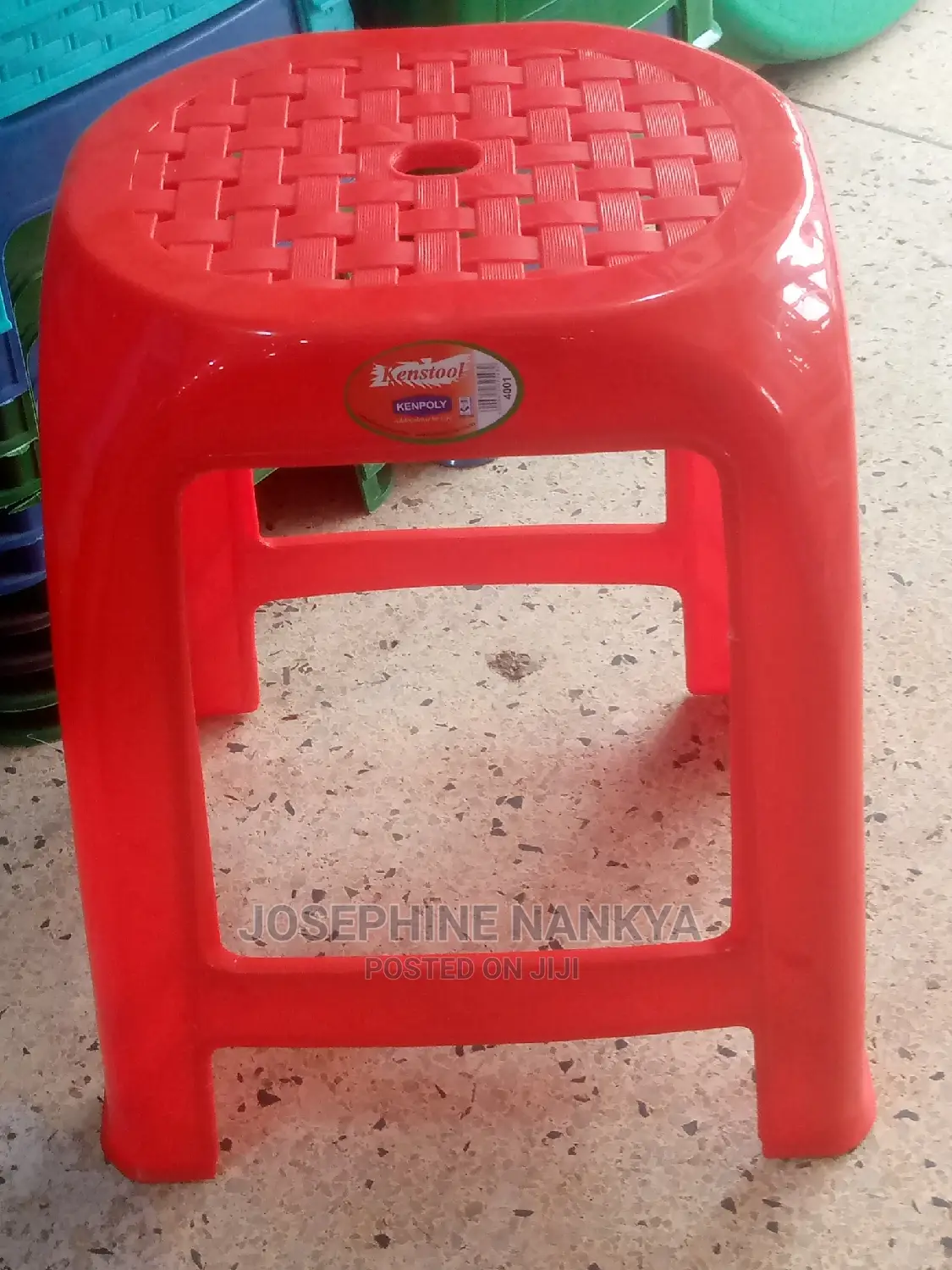 Kenpoly Stool, Red Colour