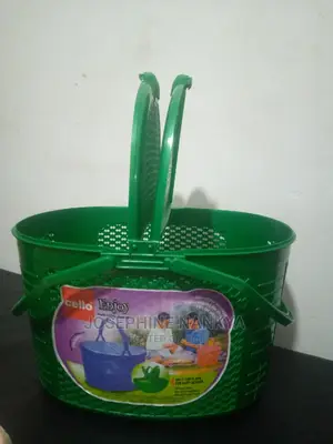 Cello Food Basket (Enjoy)Green