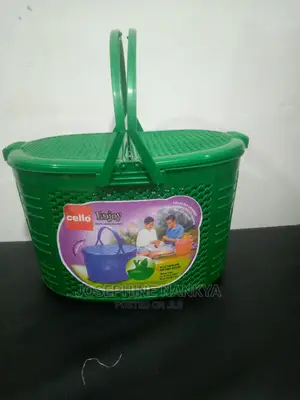 Cello Food Basket (Enjoy)Green