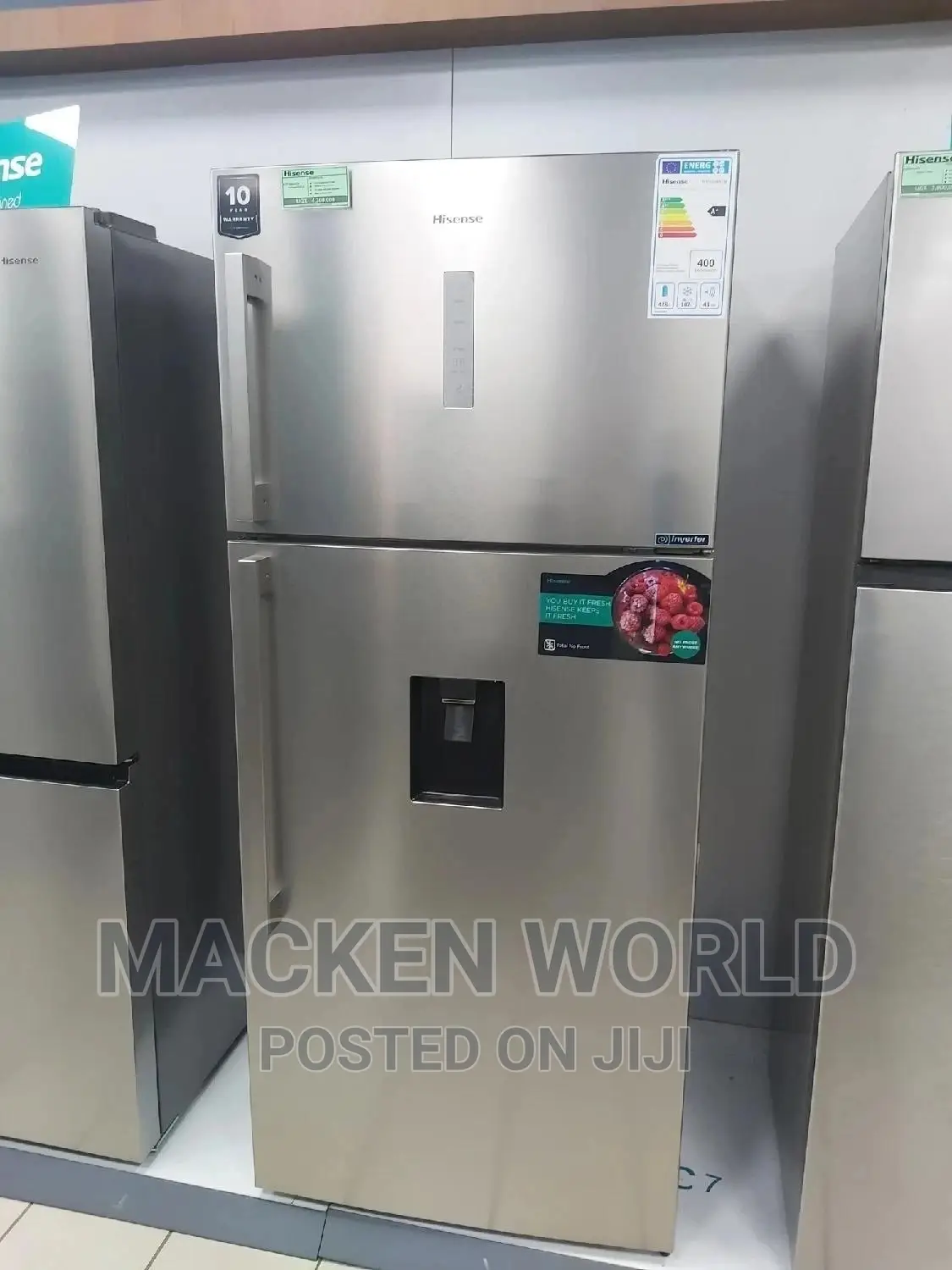 715L Hisense Double Door + Inverter Refrigerator