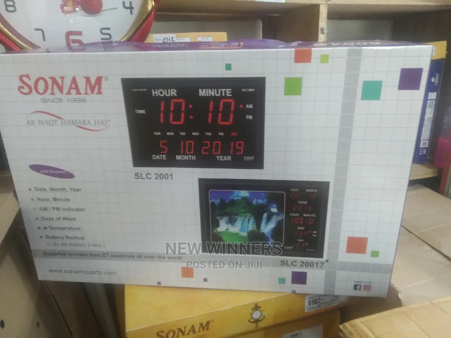 Date , Month ,Temptature, Time Electric Digital Clock