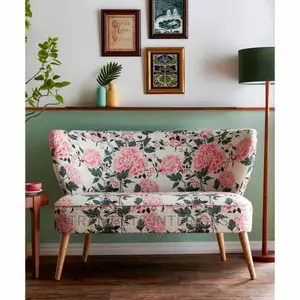 Armless Floral Sofa Call
