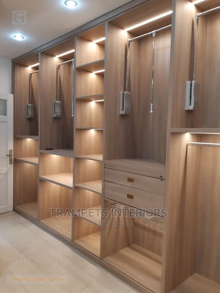 Classic Open Closets Made on Order Call