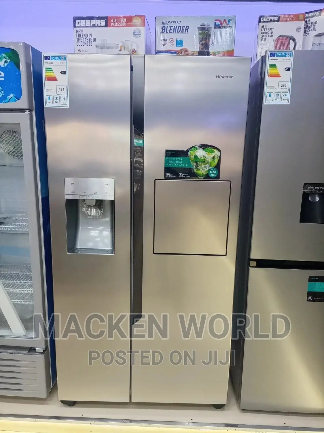 700L Hisense Side by Side Refrigerator